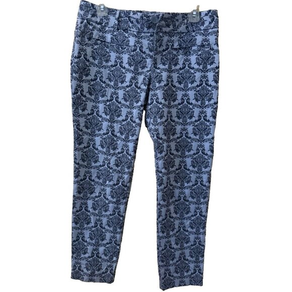 Anthropologie Pants - Cartonnier Anthropologie Women's Jaquard Charlie Ankle Pants Size 8